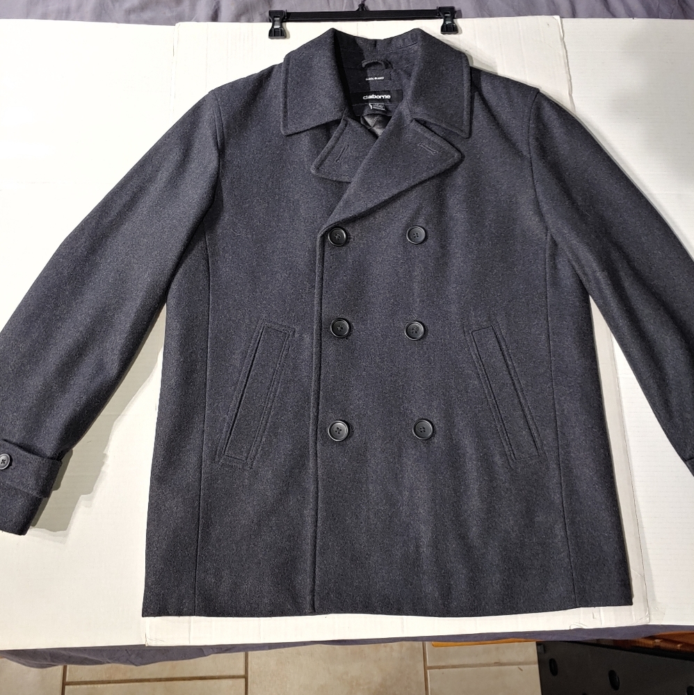 Claiborne Wool Blend Peacoat